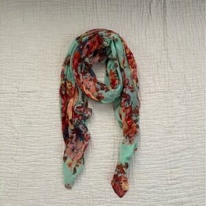 Mint Floral Scraf